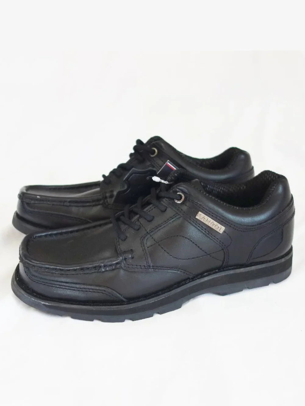 Kangol Mens Harrow Leather Eyelets Lace Up Shoes Moulded Sole Stitched (5.5) NWT